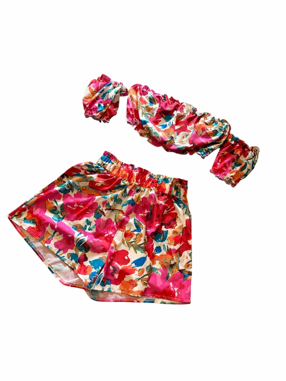 Floral Multicolor Two-Piece Set